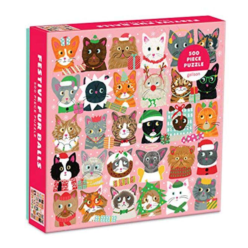 

Festive Furballs 500 Pc Puzzle By Lewis Liza - Hardcover