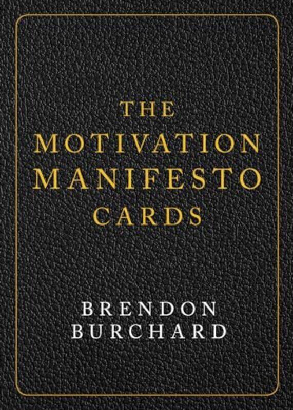 

The Motivation Manifesto Cards by Burchard, Brendon -Paperback