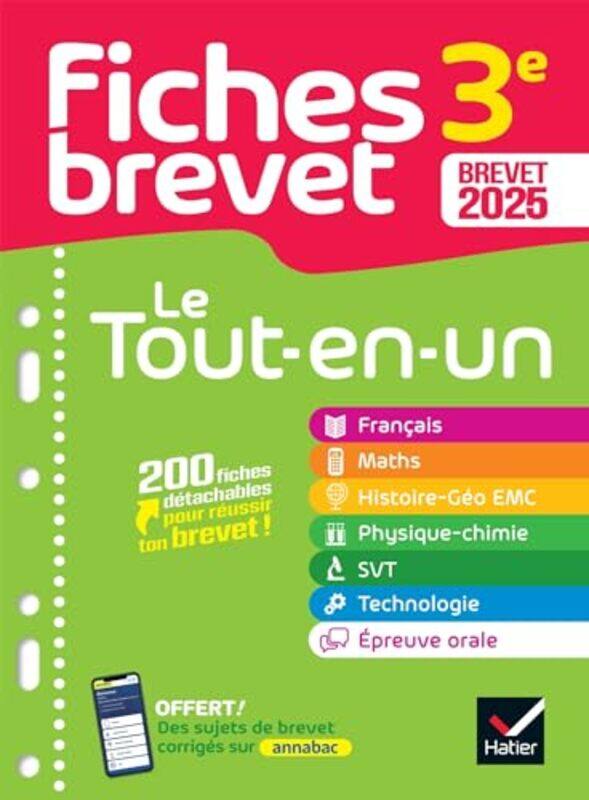 

Fiches Brevet Le Toutenun Brevet 2025 Toutes Les Matieres Francais Maths Histoiregeo Emc,Paperback By Collectif