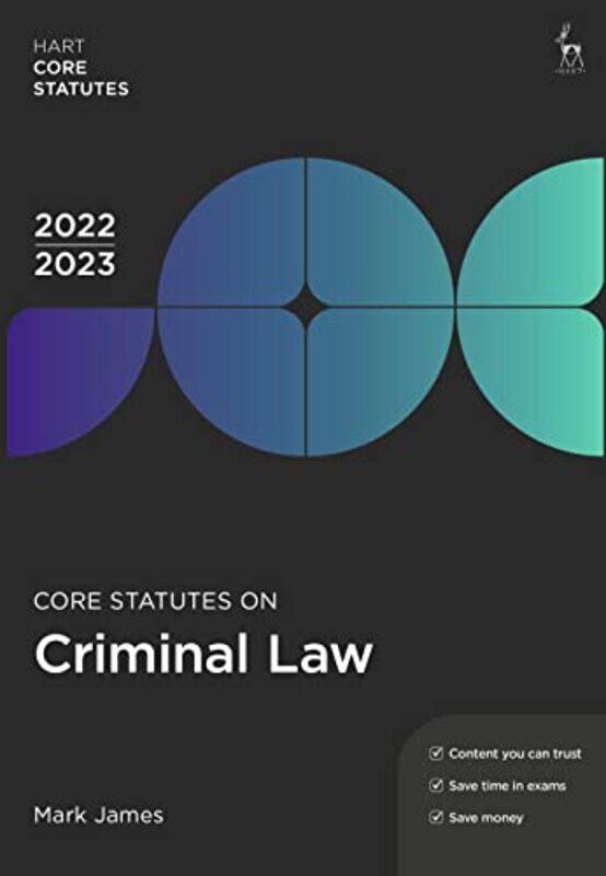 

Core Statutes on Criminal Law 202223 by Mark James-Paperback