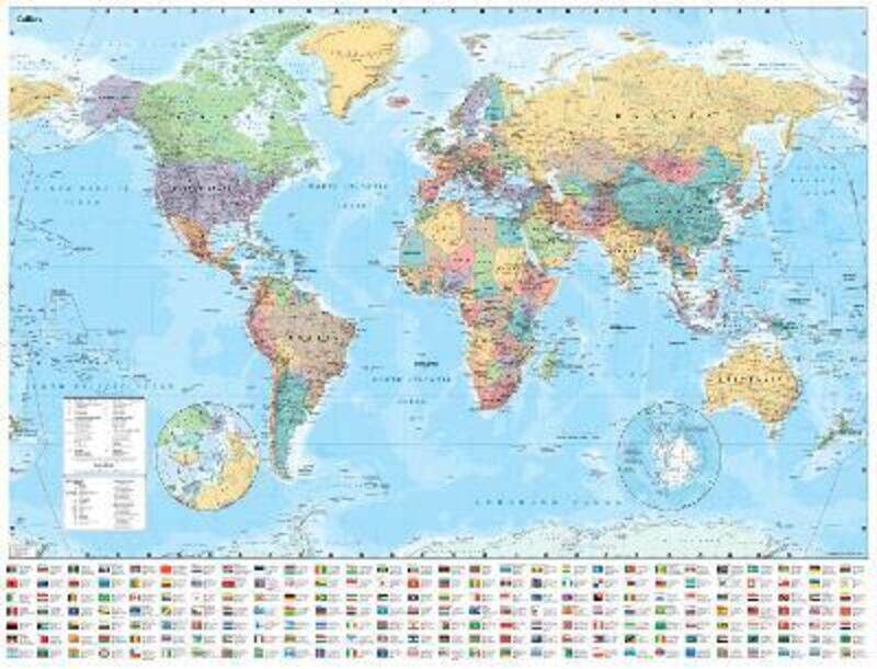 

Collins World Wall Paper Map.paperback,By :Collins Maps