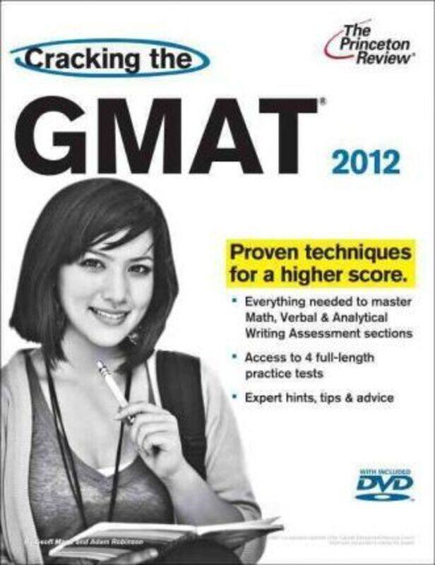 

Cracking the GMAT with DVD, 2012 Edition (Graduate School Test Preparation).paperback,By :Princeton Review