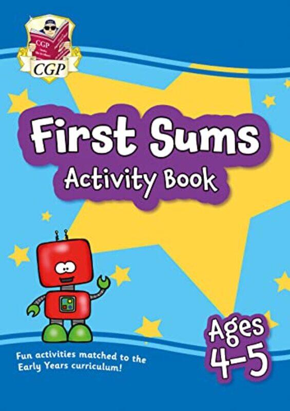 

First Sums Activity Book For Ages 45 Reception By Cgp Books - Cgp Books -Paperback