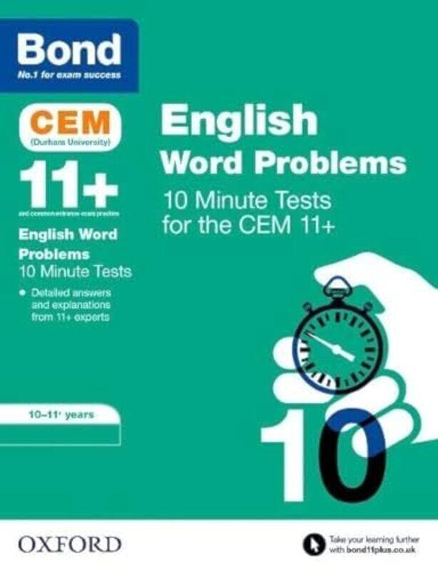 

Bond 11 CEM English Word Problems 10 Minute Tests Ready for the 2024 exam by Siu-lun The Chinese University of Hong Kong Hong Kong Lee-Paperback