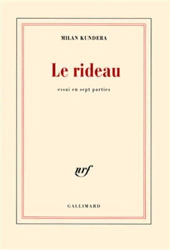 

Le rideau,Paperback,By:Milan Kundera