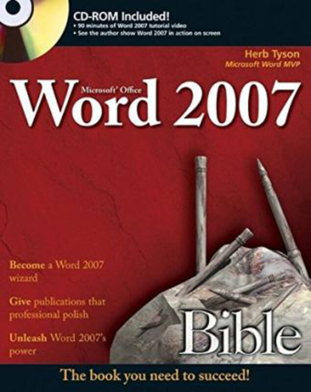 

Microsoft Word 2007 Bible, Paperback Book, By: Herb Tyson