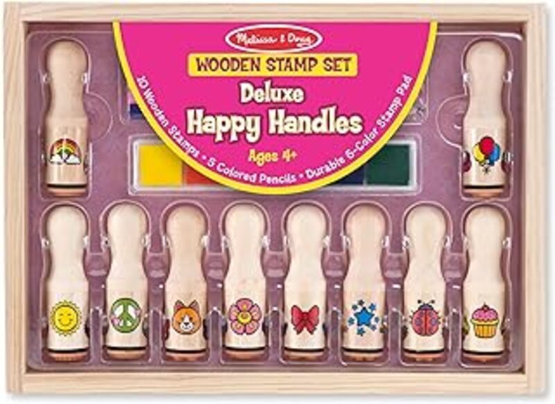 Deluxe Happy Handle Stamp Set by Melissa and Doug Paperback