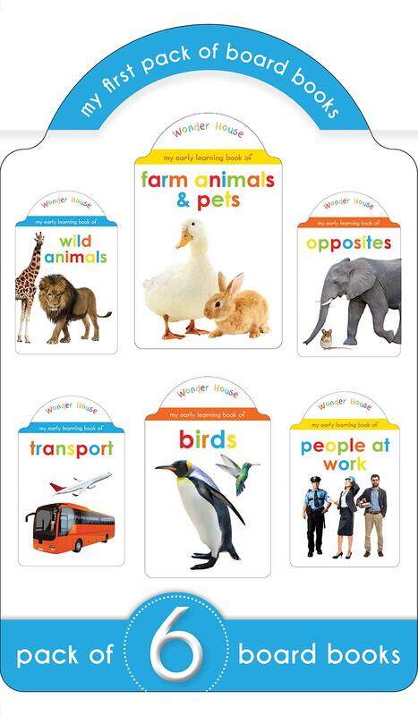 

My Super Pack Of Board Books: Opposites, Wild Animals, Farm Animals and Pets, Birds, Transport, Peop, Board Book, By: Wonder House Books