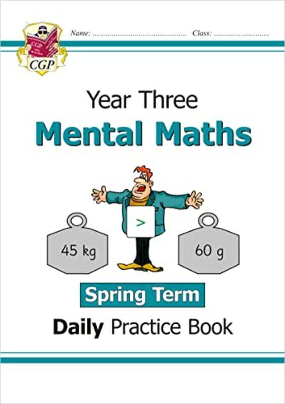 

Ks2 Mental Maths Year 3 Daily Practice Book Spring Term by Cgp Books - Cgp Book..Paperback