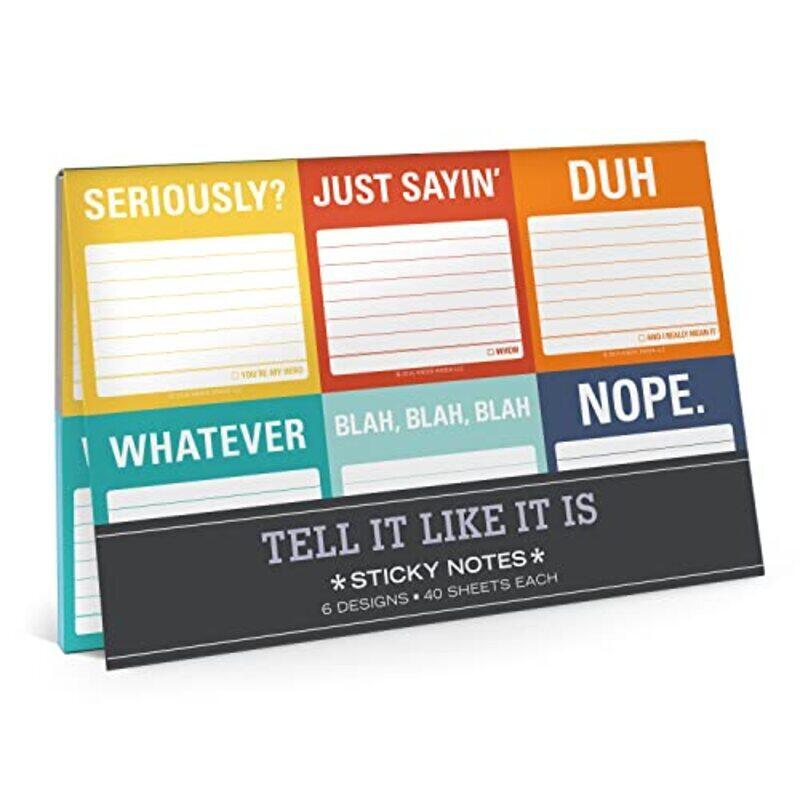 

Knock Knock Tell It Like It Is Sticky Note Packet by Knock Knock Paperback