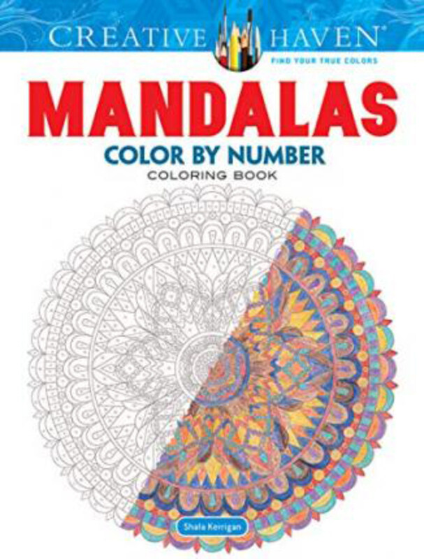 

Creative Haven Mandalas Color by Number Coloring Book, Paperback Book, By: Shala Kerrigan