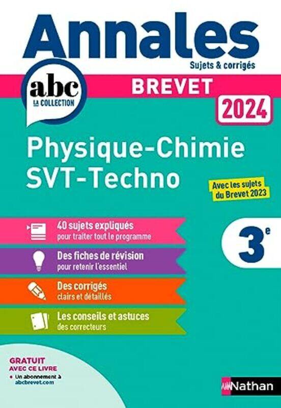 

Annales Brevet Physique Chimie Svt Techno 2024 Corrige by Coppens/Doerler Paperback