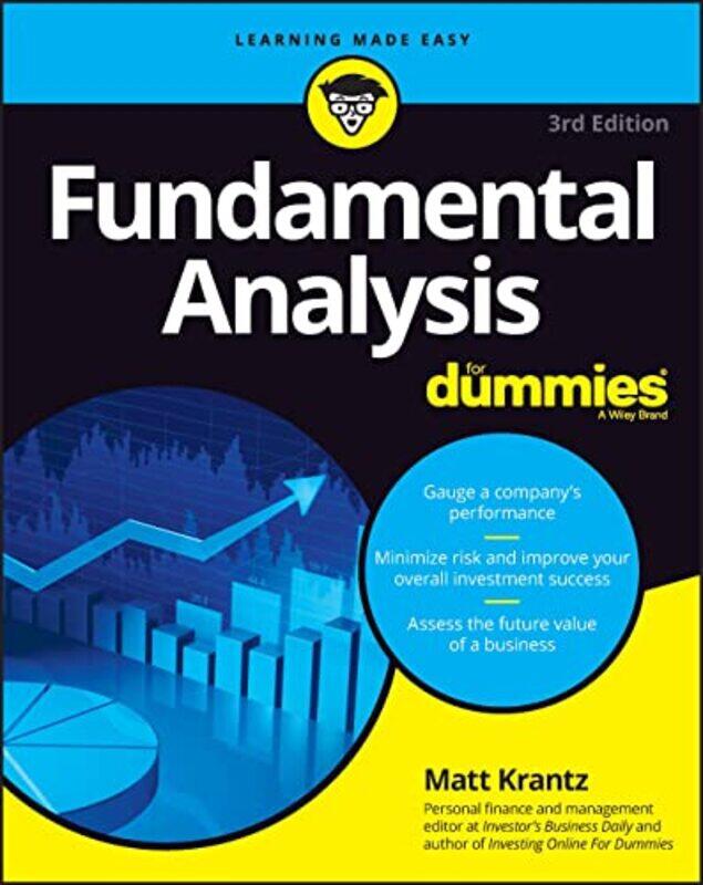 

Fundamental Analysis For Dummies by Krantz, Matthew (USA Today, Financial Markets Reporter) Paperback