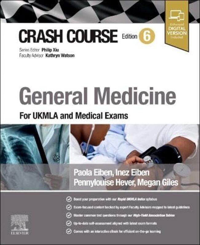 Crash Course General Medicine For Ukmla And Medical Exams By Eiben, Inez, Mbbs, Bsc, Mrcs (Clinical Fellow In Plastic Surgery, Guy'S And St. Thomas' Nhs Foundati - Paperback