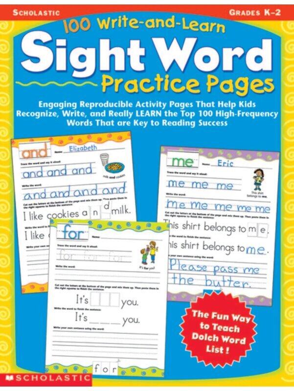 

100 Write-and-Learn Sight Word Practice Pages: Engaging Reproducible Activity Pages That Help Kids R, Paperback Book, By: Terry Cooper