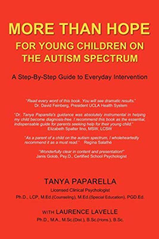 

More Than Hope: For Young Children on the Autism Spectrum,Paperback by Paparella, Tanya