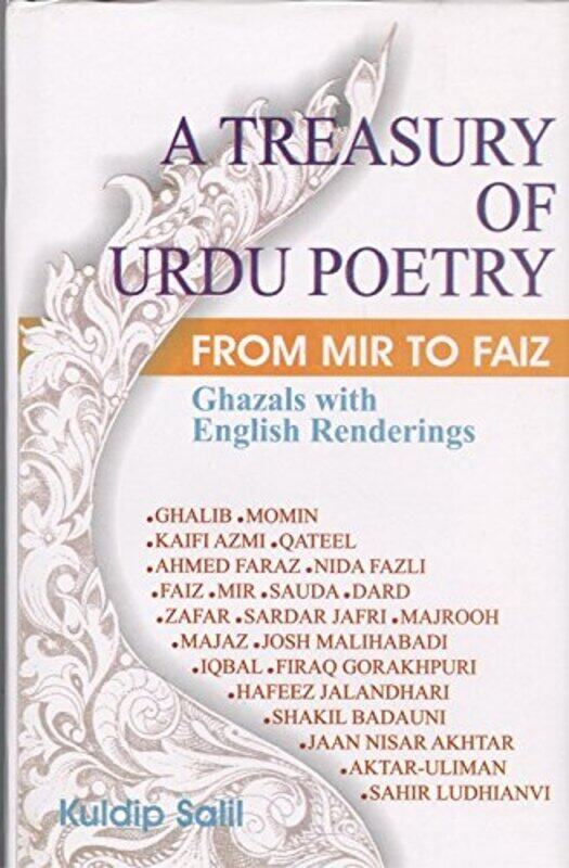

A Treasury of Urdu Poetry Hardcover by Salil, Kuldip