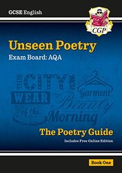GCSE English AQA Unseen Poetry Guide - Book 1 includes Online Edition , Paperback by CGP Books - CGP Books