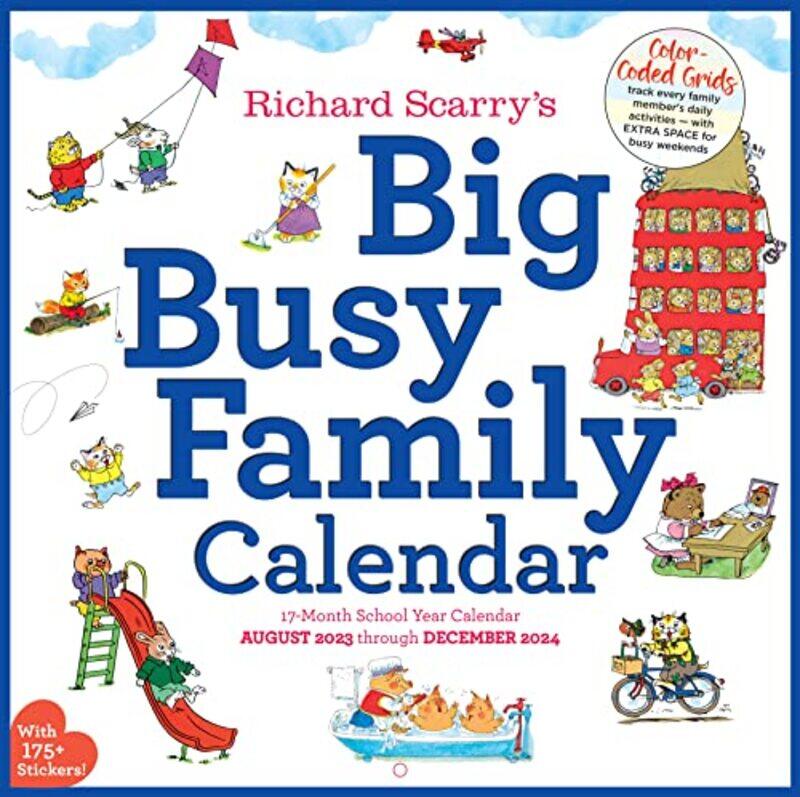 

Richard Scarry Big Busy Family 2024 Wall Calendar Track Every Family Members Daily Activities By Scarry, Richard - Calendars, Workman Paperback