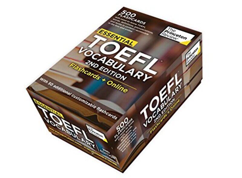 

Essential Toefl Vocabulary 2Nd Edition Flashcards + Online 500 Essential Vocabulary Words To Help By The Princeton Review Paperback