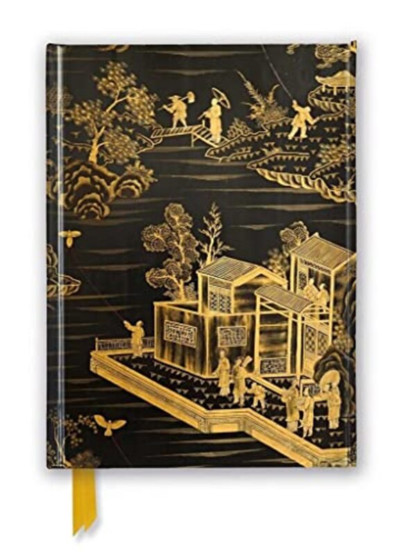 Chinese Lacquer Black & Gold Screen,Paperback by Flame Tree Studio