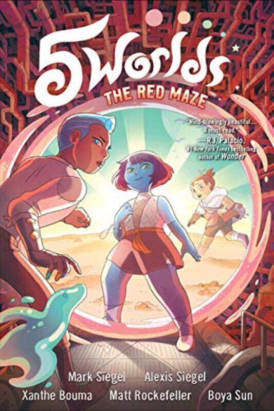 

5 Worlds Book 3: The Red Maze,Paperback by Siegel, Mark