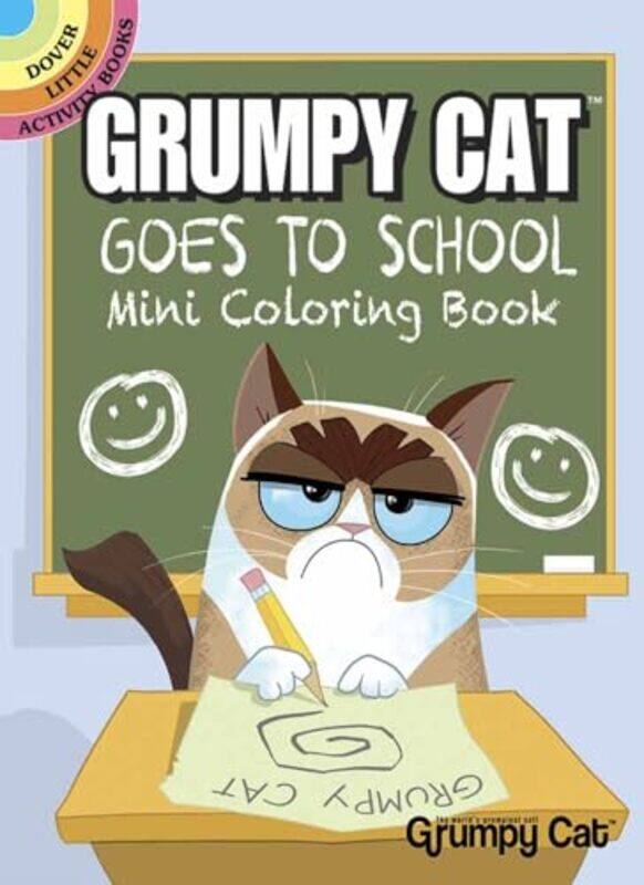 

Grumpy Cat Goes to School Mini Coloring Book by John Kurtz-Paperback