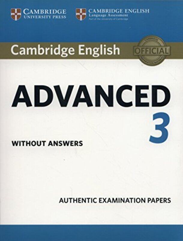 

Cambridge English Advanced 3 Students Book Without Answers-Paperback