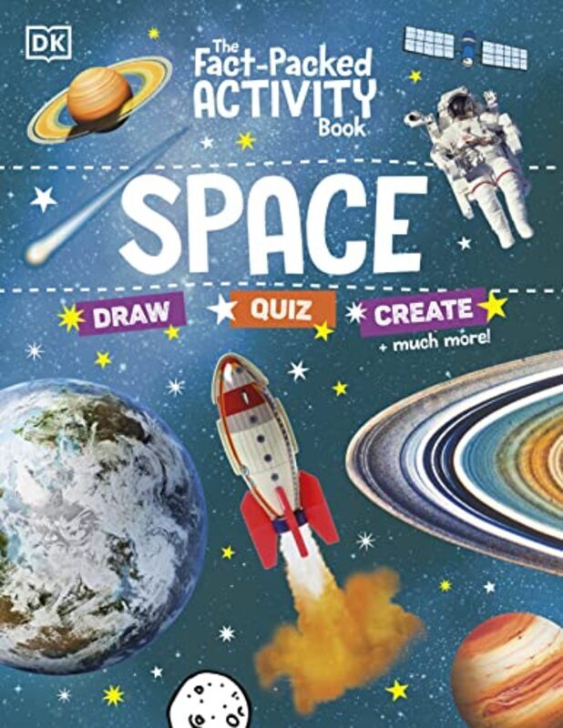 The Fact-Packed Activity Book: Space: With More Than 50 Activities, Puzzles, and More! , Paperback by DK