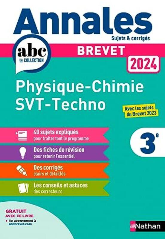 

Annales Brevet Physique Chimie Svt Techno 2024 Corrige by Coppens/Doerler Paperback