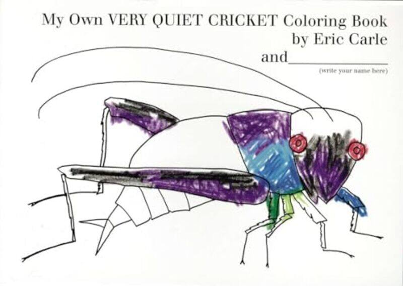 

My Own Very Quiet Cricket Coloring Book By Eric Carle -Paperback