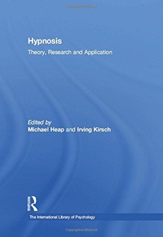 

Hypnosis by Irving KirschMichael Heap-Hardcover