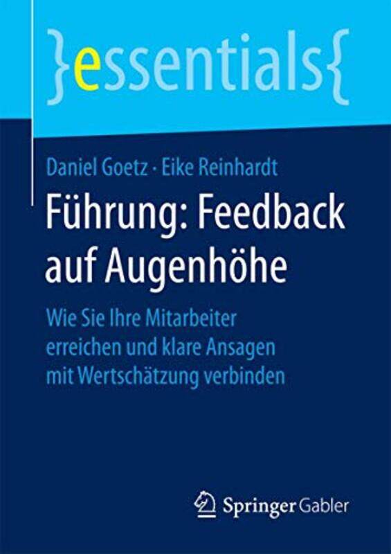 

Fuhrung Feedback auf Augenhohe by Daniel GoetzEike Reinhardt-Paperback