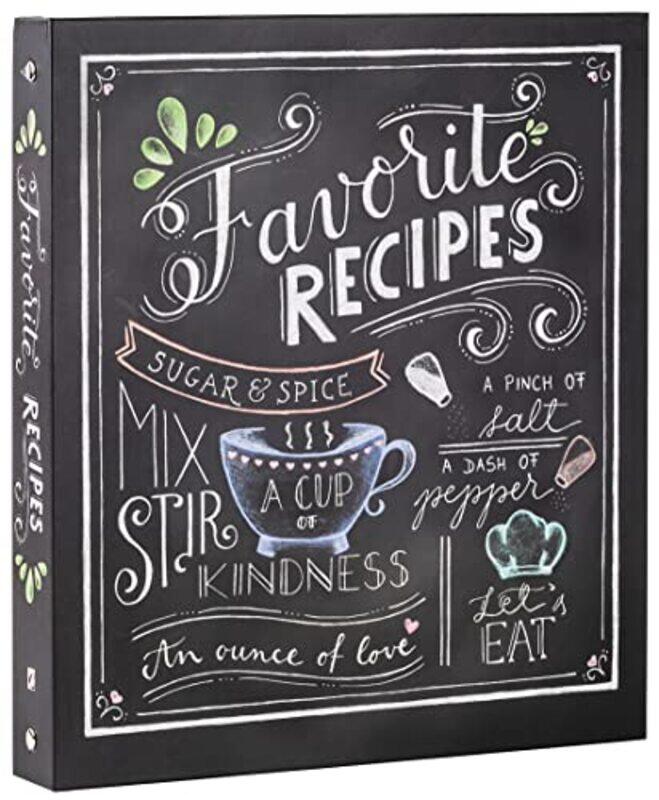 

Deluxe Recipe Binder - Favorite Recipes (Chalkboard) , Hardcover by New Seasons - Publications International Ltd