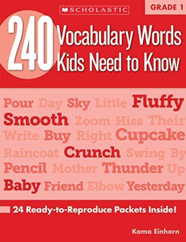 

240 Vocabulary Words Kids Need To Know Grade 1 24 Readytoreproduce Packets Inside By Beech Linda - Einhorn Kama - Paperback