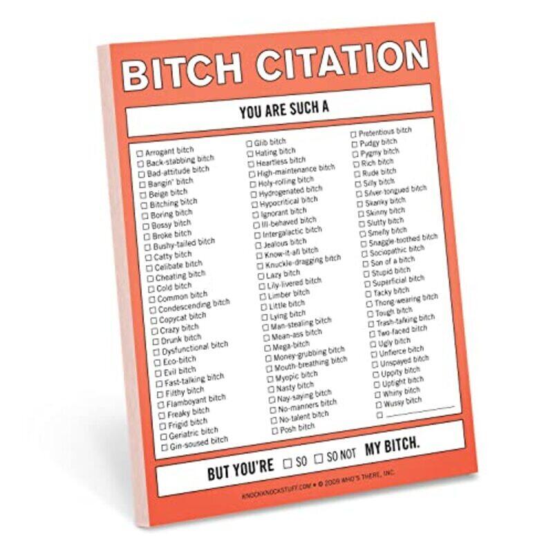 

Knock Knock Nifty Note Bitch Citation by Knock Knock Paperback