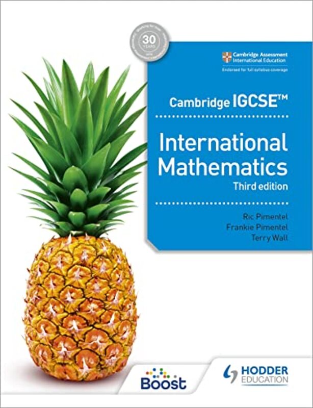 Cambridge Igcse International Mathematics Third Edition By Pimentel, Ric - Pimentel, Frankie - Wall, Terry Paperback