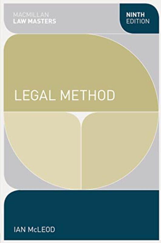 Legal Method by McLeod, Ian (Stirling Law School, University of Stirling) Paperback