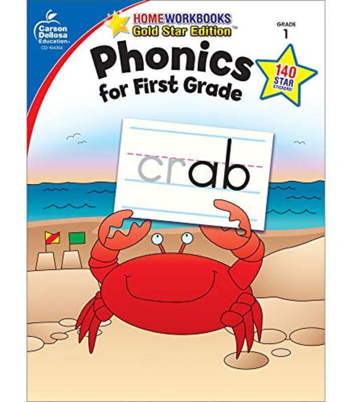 

Phonics For First Grade Grade 1 Gold Star Edition By Carson Dellosa Education Paperback