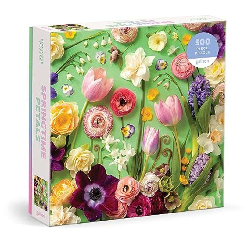 

Springtime Petals 500 Piece Puzzle,Paperback By Galison