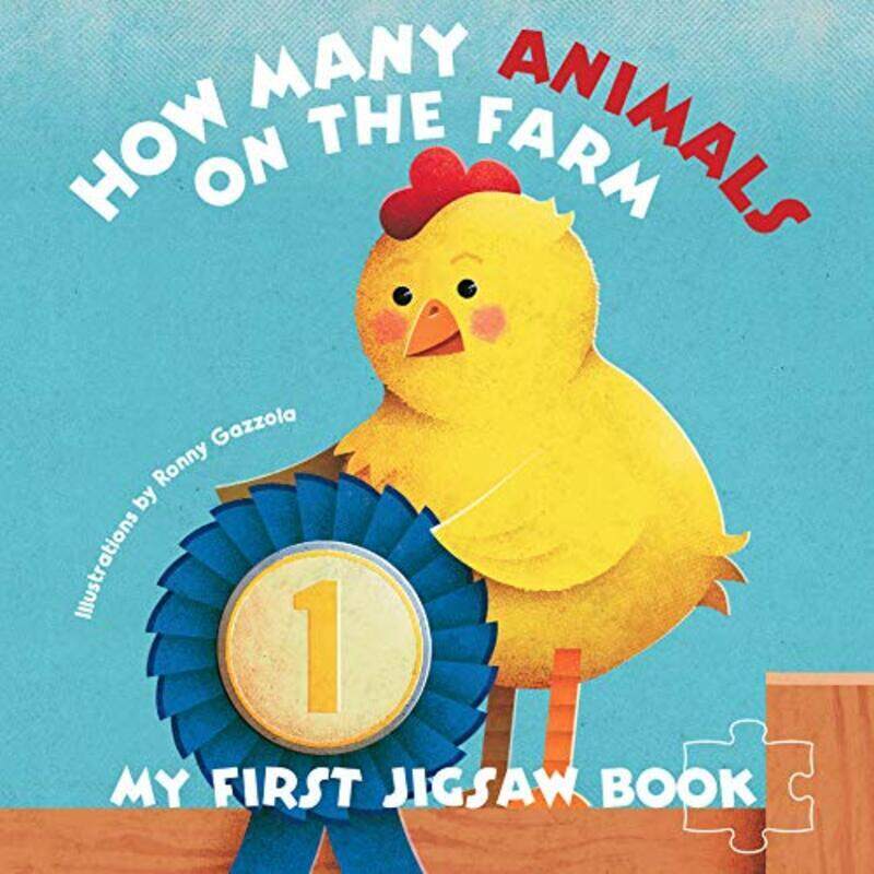 

My First Jigsaw Book How Many Animals On The Farm by Ronny Gazzolla Hardcover