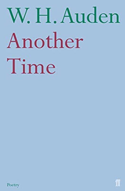 

Another Time by WH Auden-Paperback