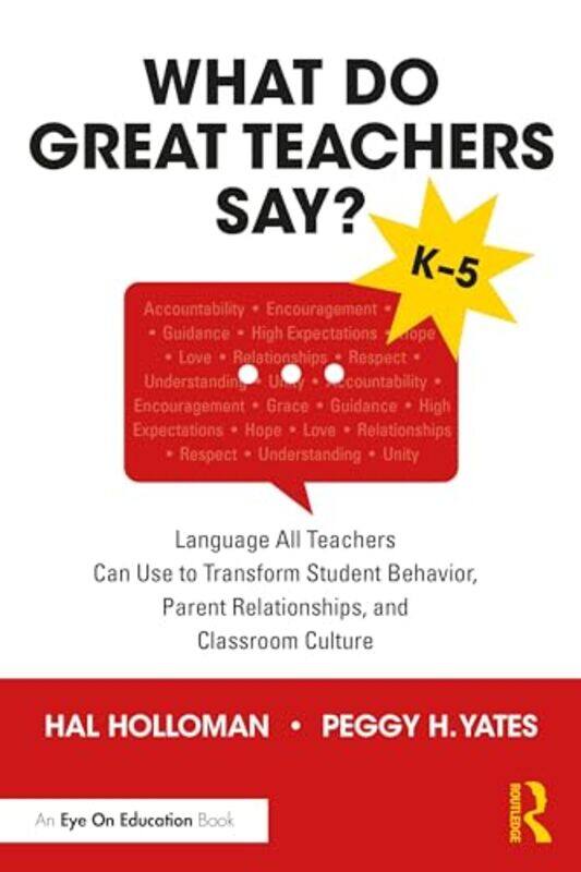 

What Do Great Teachers Say by Hal East Carolina University, USA HollomanPeggy H East Carolina University, USA Yates-Paperback
