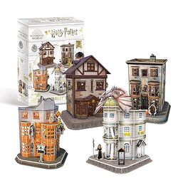 Hp Diagon Alley 4 In 1 3D Puzzle -Paperback