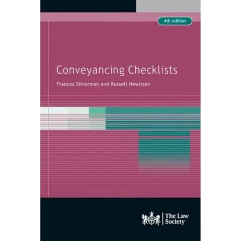 

Conveyancing Checklists by Frances SilvermanRussell Hewitson-Paperback