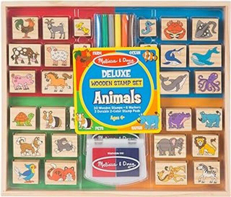

Deluxe Wooden Stamp Set Animals By Melissa & Doug - Paperback