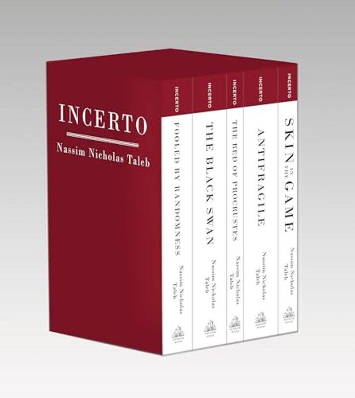 

Incerto Fooled by Randomness The Black Swan The Bed of Procrustes Antifragile Skin in the Game by Taleb, Nassim Nicholas Paperback