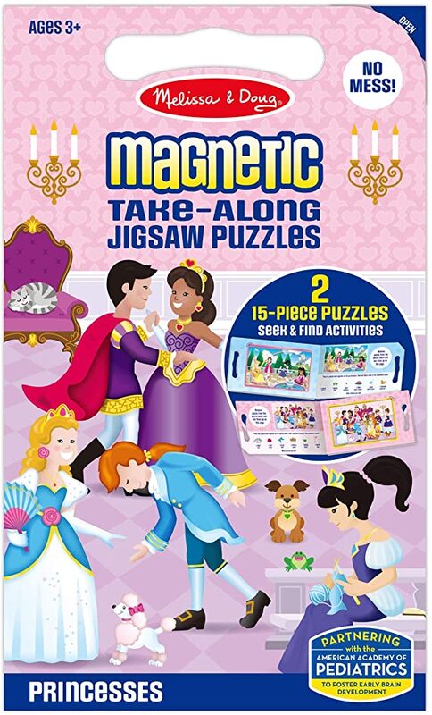 Take Along Magnetic Jigsaw Puzzles Princesses  Paperback