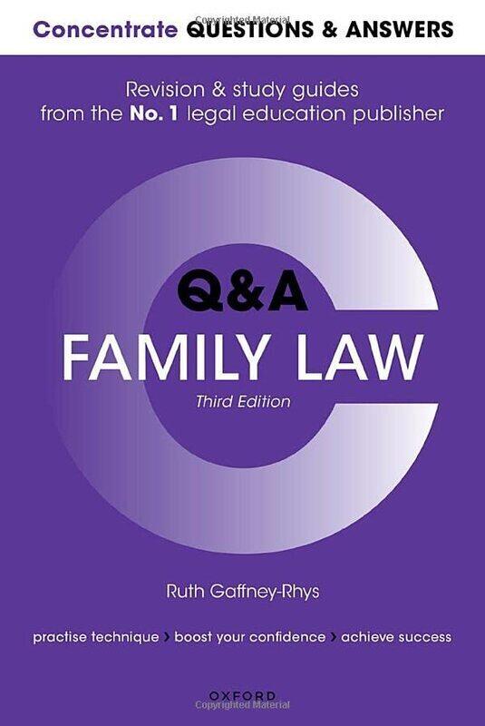 

Concentrate Questions And Answers Family Law Law Q&A Revision And Study Guide by Gaffney-Rhys, Ruth (Senior Lecturer in Law, Senior Lecturer in Law, U