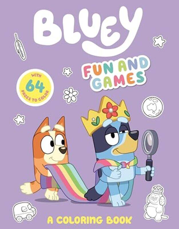 

Bluey Fun And Games A Coloring Book by Penguin Young Readers Licenses , Paperback